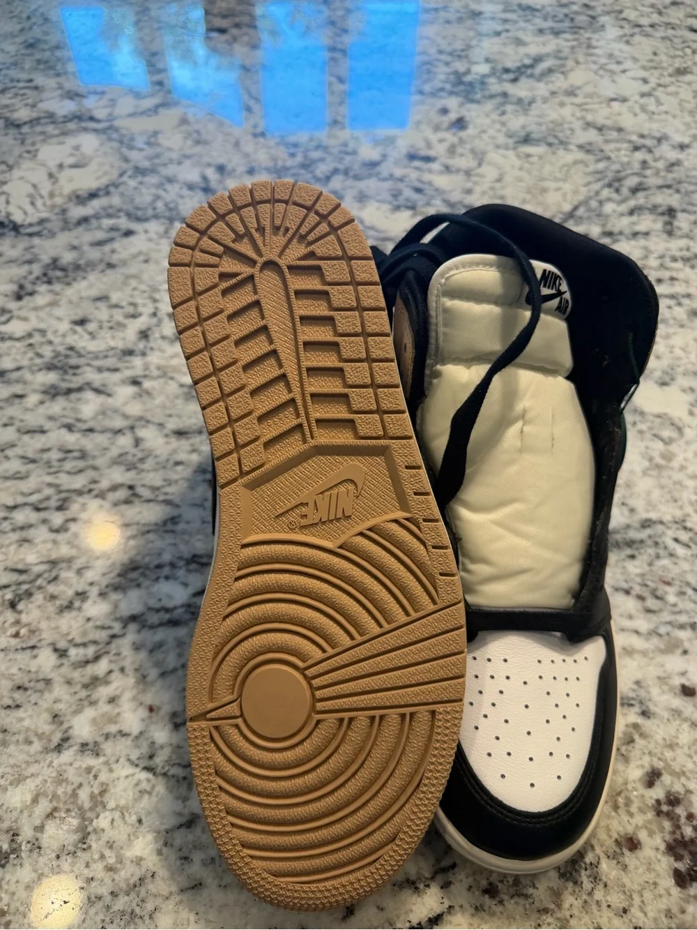 Nike Cream and Brown WMNS Air Jordan 1 Retro Shoe Box